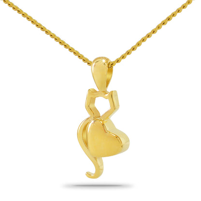 Kitty Love Gold Steel Keepsake